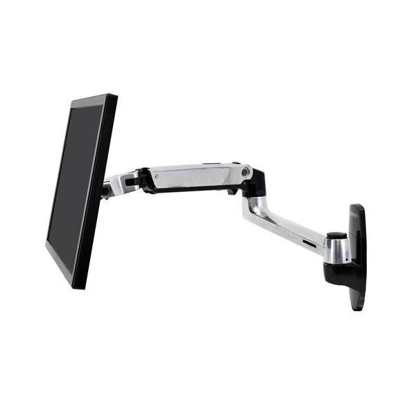 Ergotron LX Series LX Wall Mount LCD Arm 86,4 cm [34] Parete Alluminio (Ergotron braccio monitor a parete regolabile LX staffa monitor parete braccio laptop braccio portatile [con aggiunta 50-193-200