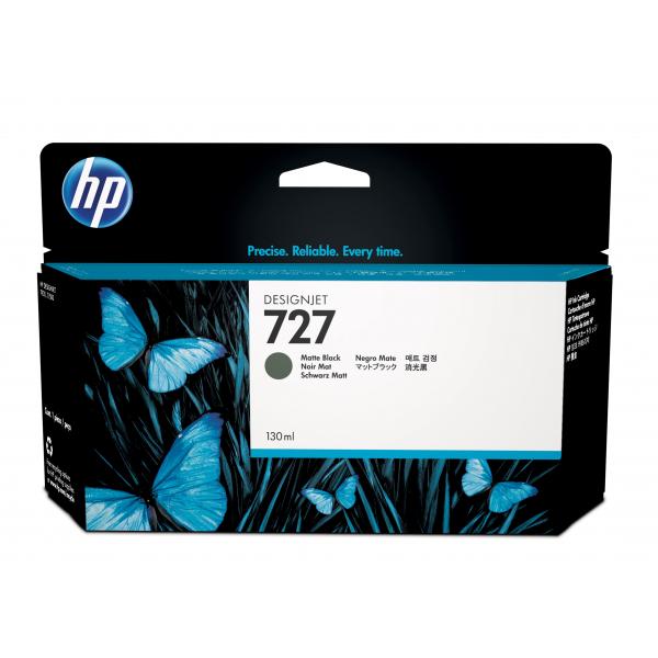HP Cartuccia inchiostro nero opaco DesignJet 727, 130 ml (INK CARTRIDGE HP 727 - 130-ML MATE BLACK)