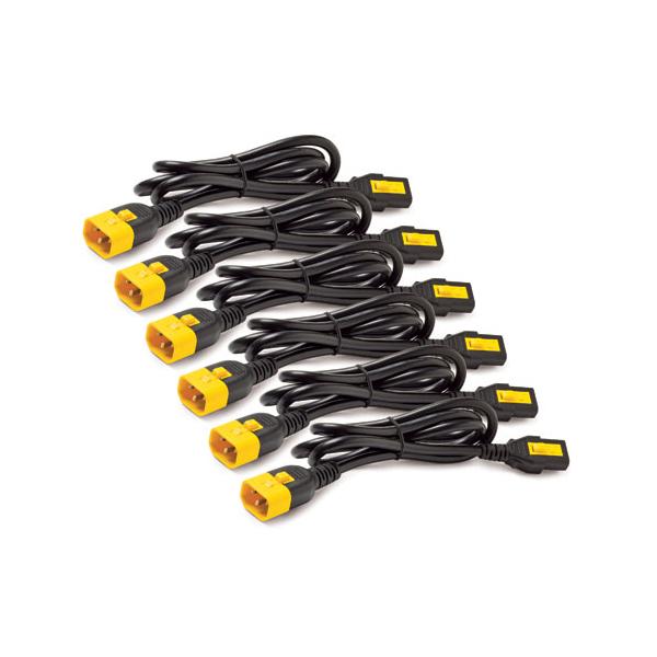 APC AP8704S-WW cavo di alimentazione Nero 1,2 m Accoppiatore C13 Accoppiatore C14 (POWER CORD KIT [6 EA] LOCKING - C13 TO C14 1.2M)