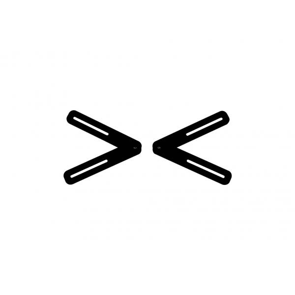 Peerless ACSBR1 kit di fissaggio Nero (ACSBR1 - Universal Sound Bar Mounting Kit)