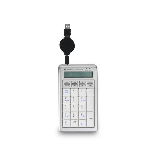 BakkerElkhuizen S-board 840 Numeric tastierino numerico PC USB Grigio chiaro, Bianco (A Bakker Elkhuizen product. The S-Board 840 USB number pad- is designed to fit/sit alongside the S-Board [part nu