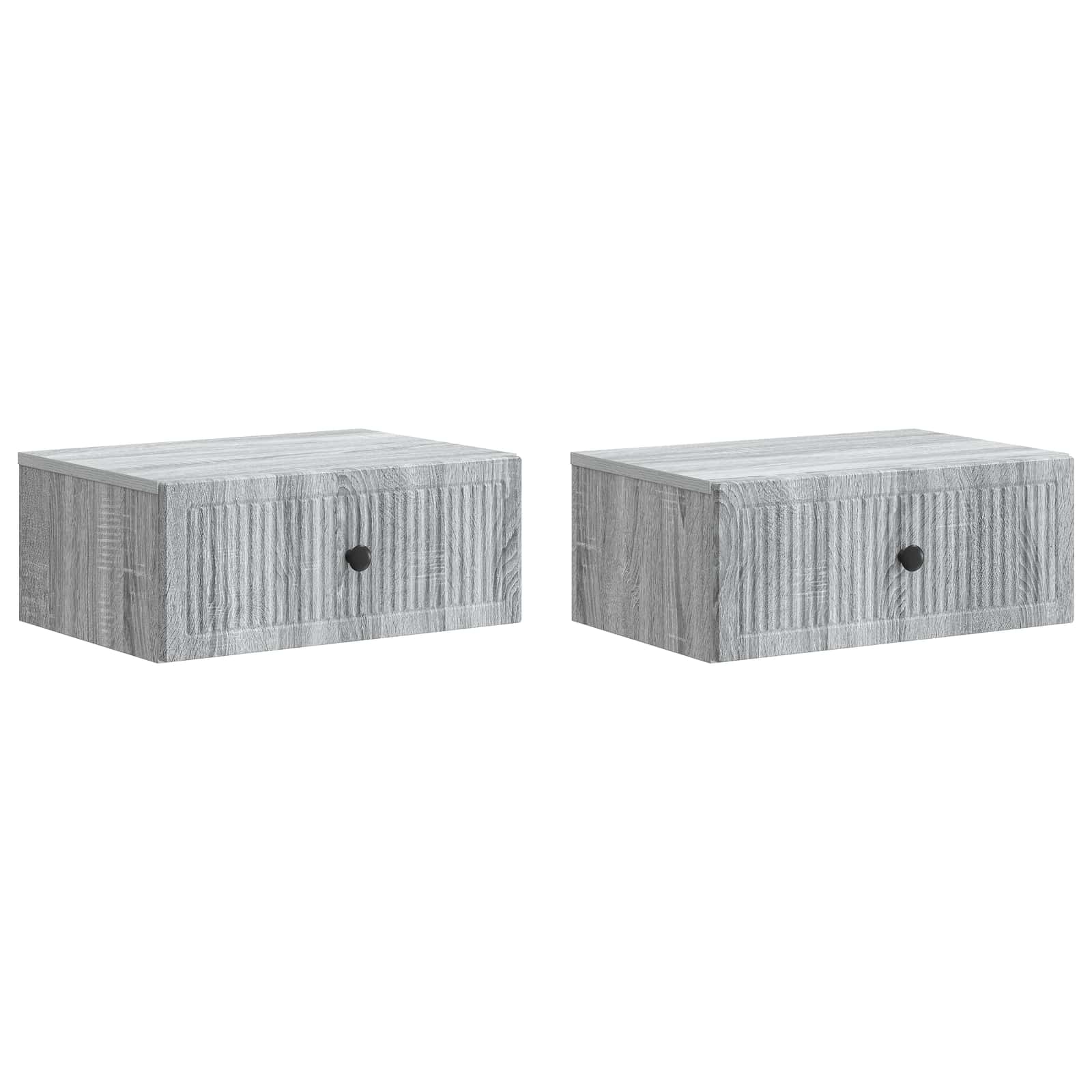 Armadio Da Notte 2 Pcs Grigio Sonoma 49 X 34,5 X 20 cm