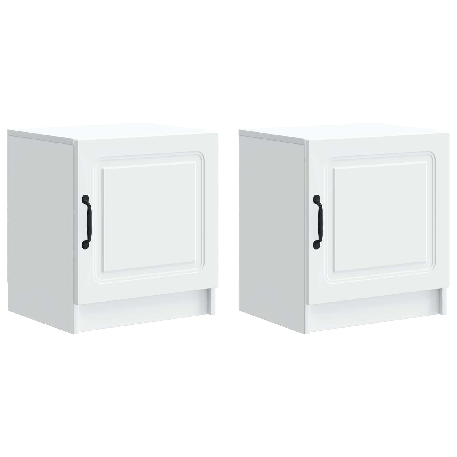 Armadio Da Notte 2 Pcs Bianco 43 X 34,5 X 47 cm