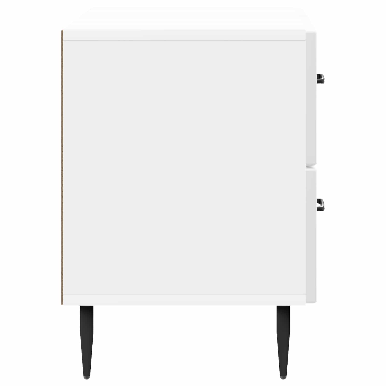 Armadio Da Notte Con Cassetto Bianco Lucido 62 X 34,5 X 47,5 cm - Image 5