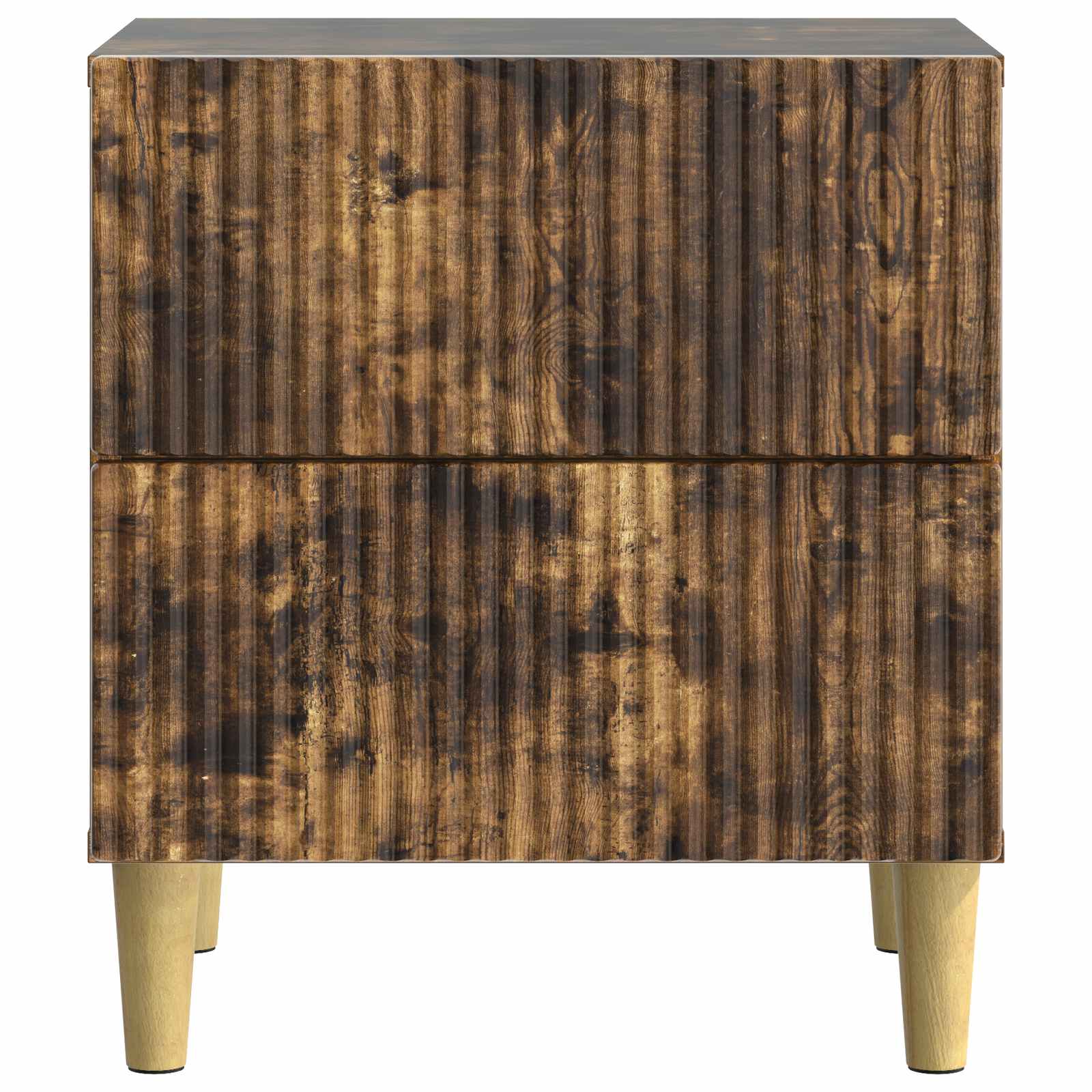 Armadio Da Notte Con Cassetto Rovere Fumo 62 X 34,5 X 47,5 cm - Image 4