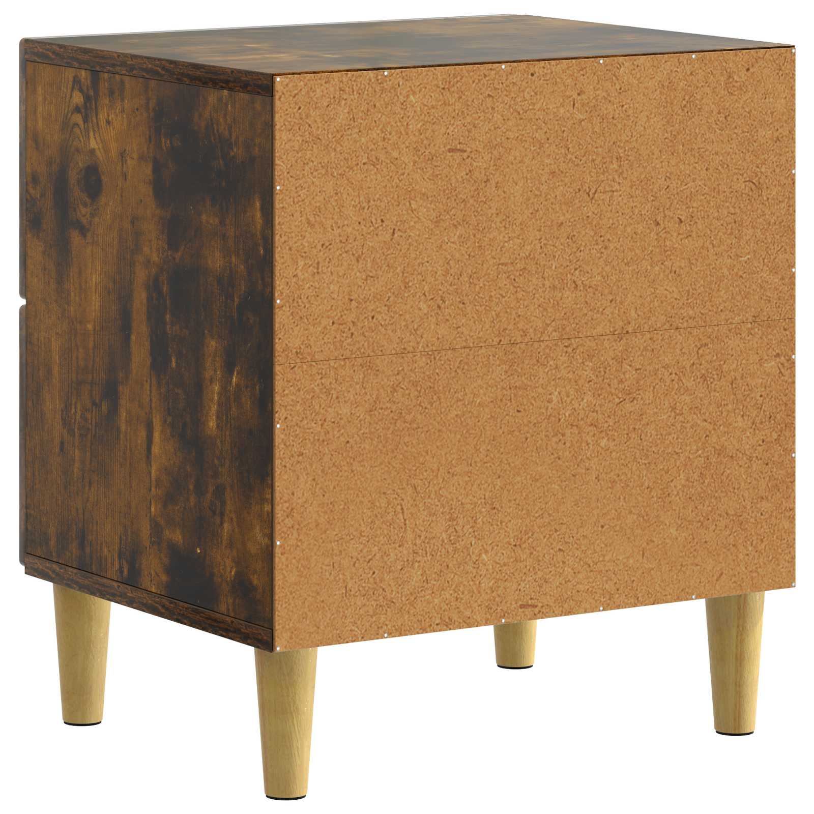 Armadio Da Notte Con Cassetto Rovere Fumo 62 X 34,5 X 47,5 cm - Image 6