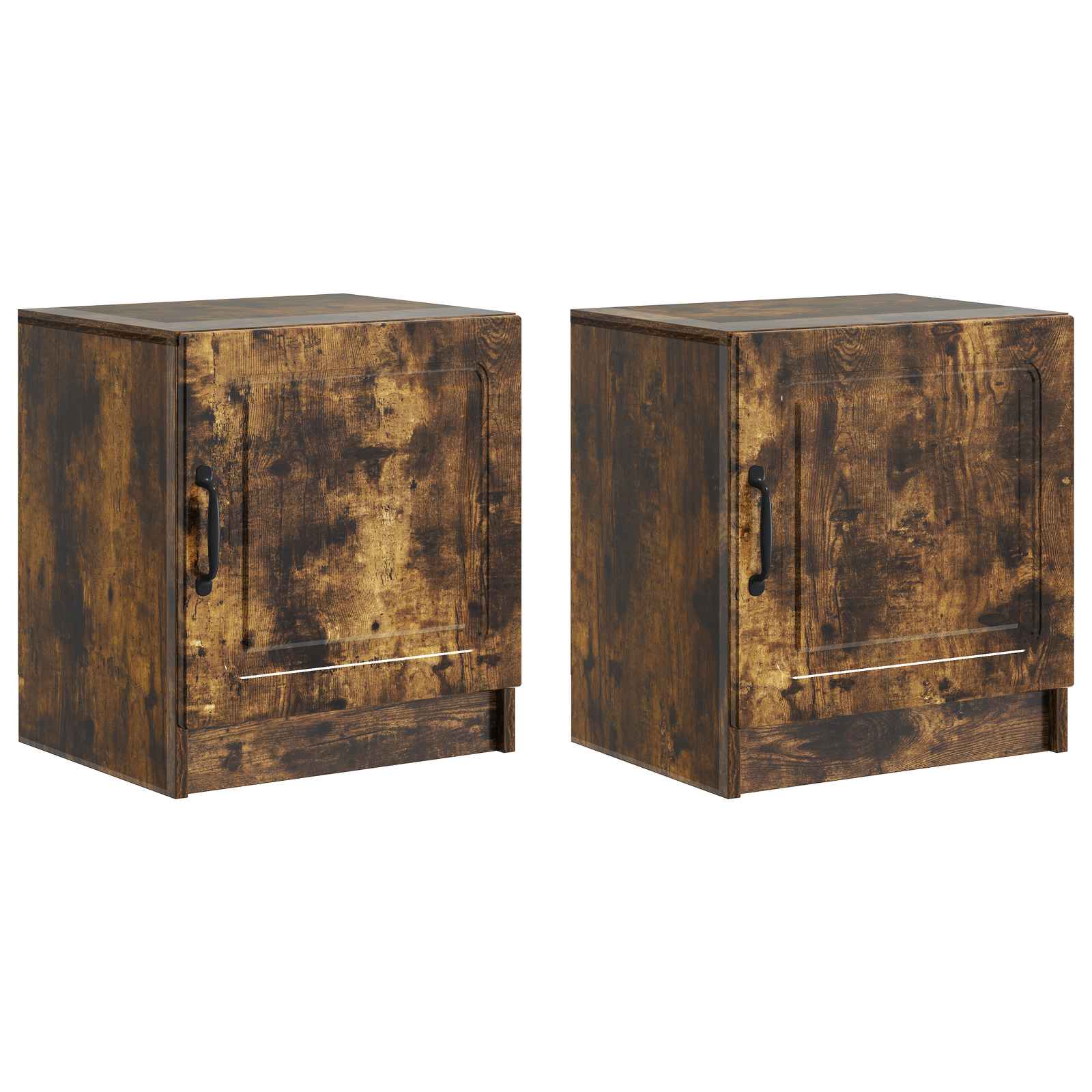 Armadio Da Notte 2 Pcs Rovere Fumo 43 X 34,5 X 47 cm