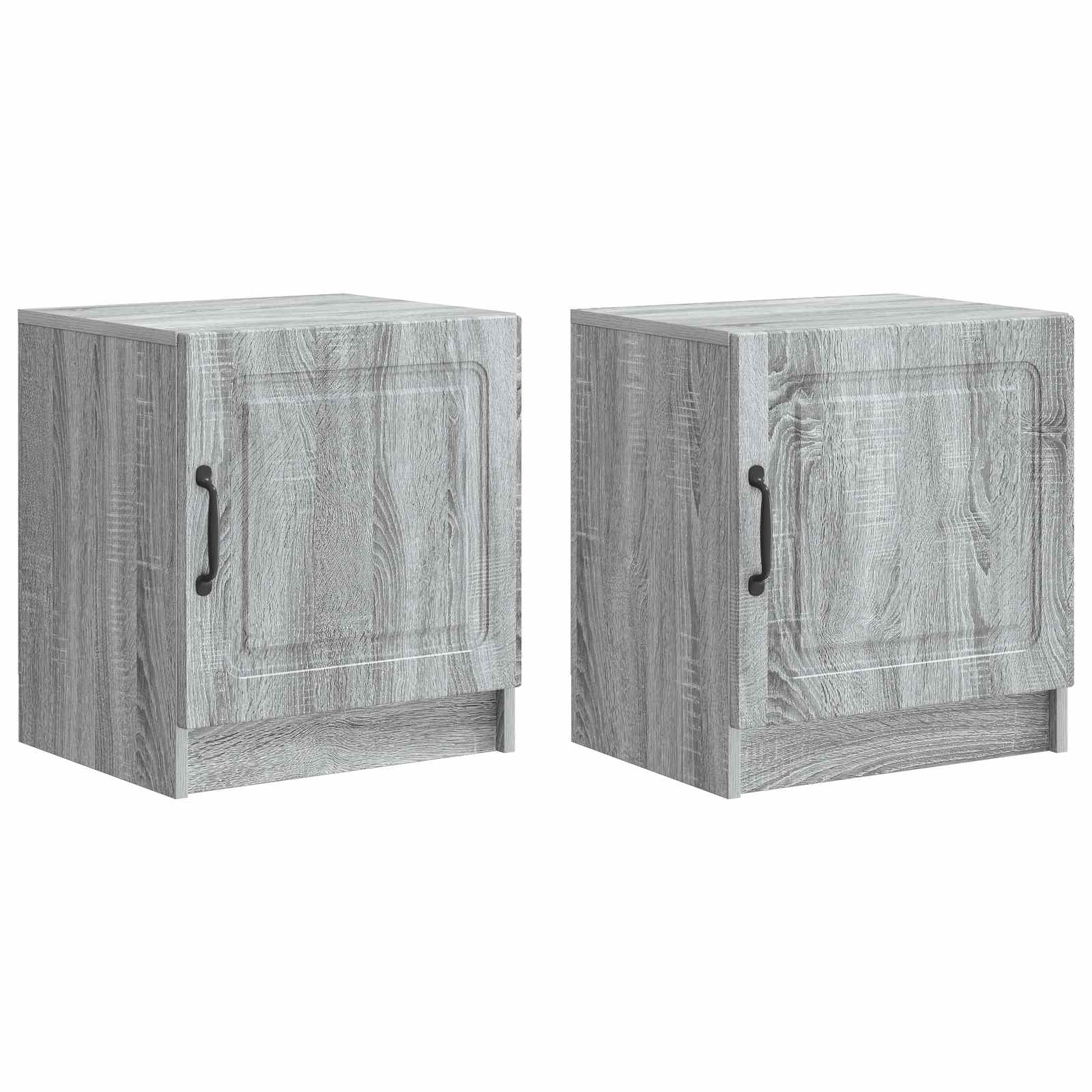 Armadio Da Notte 2 Pcs Grigio Sonoma 43 X 34,5 X 47 cm