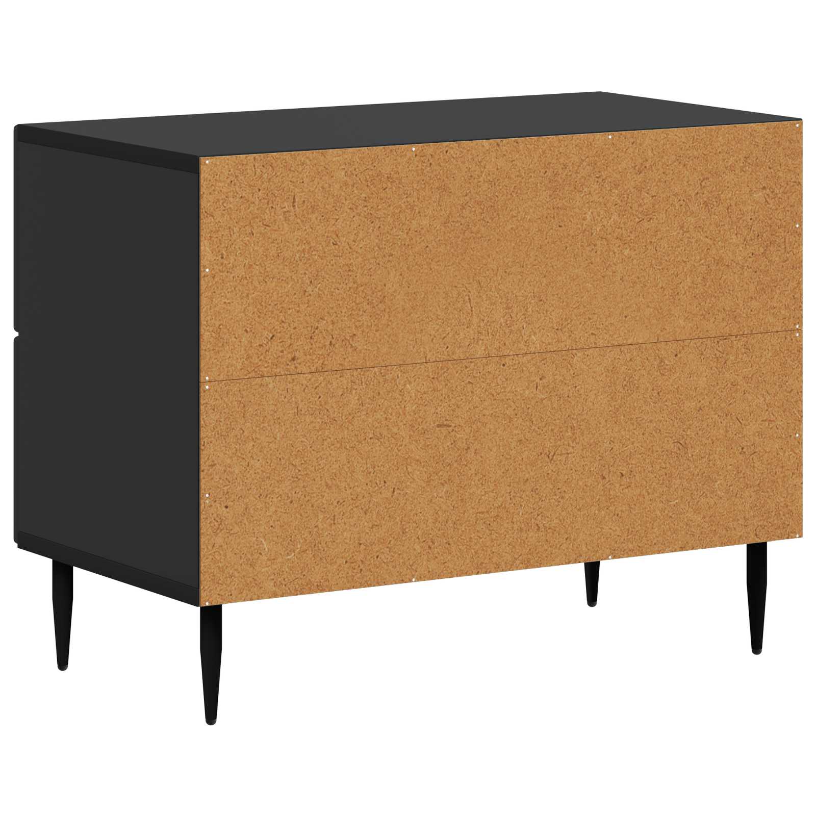 Armadio Da Notte Nero 62 X 34,5 X 47,5 Cm Legno Ingegnerizzato - Image 6