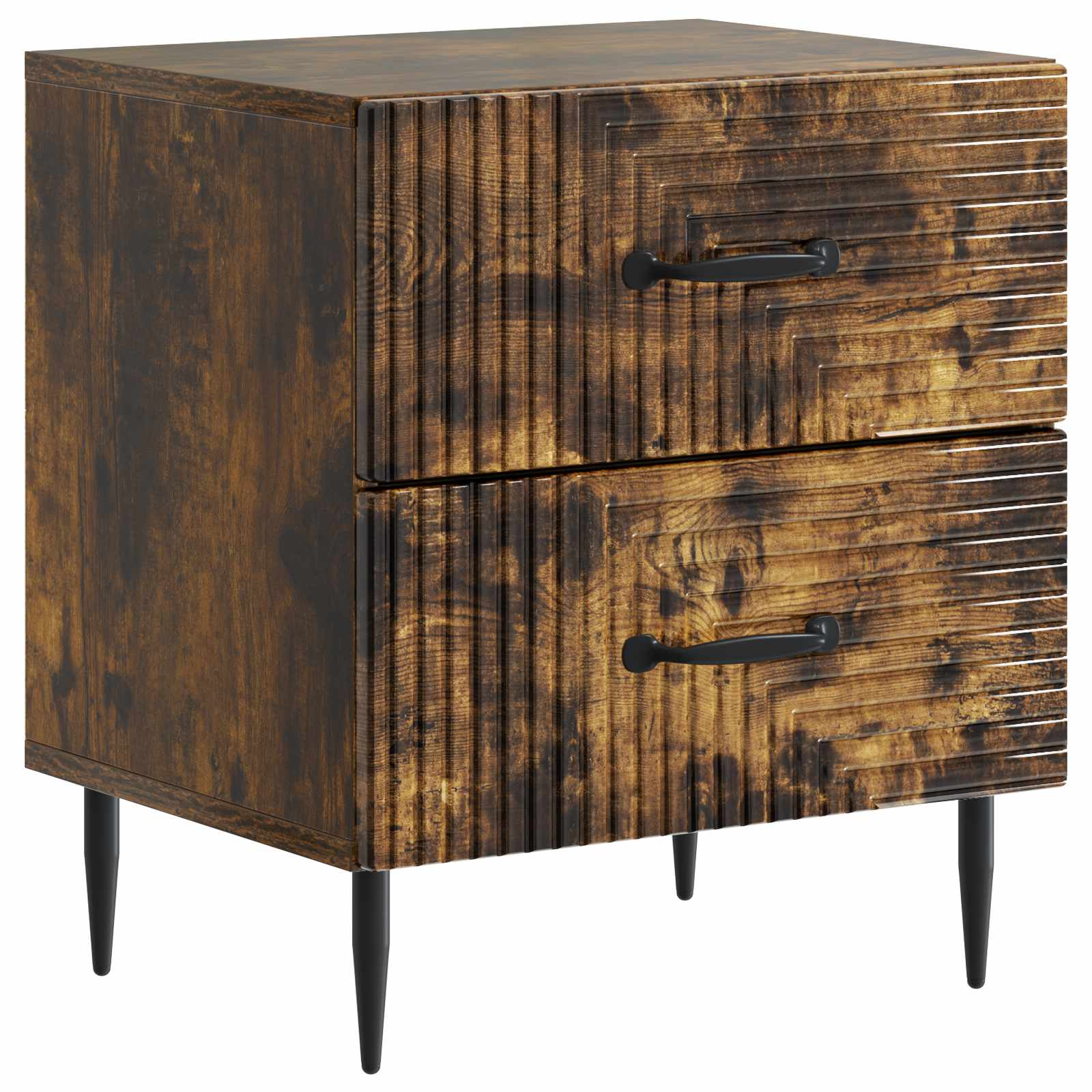 Armadio Da Notte Con Cassetto Rovere Fumo 43 X 34,5 X 47,5 cm