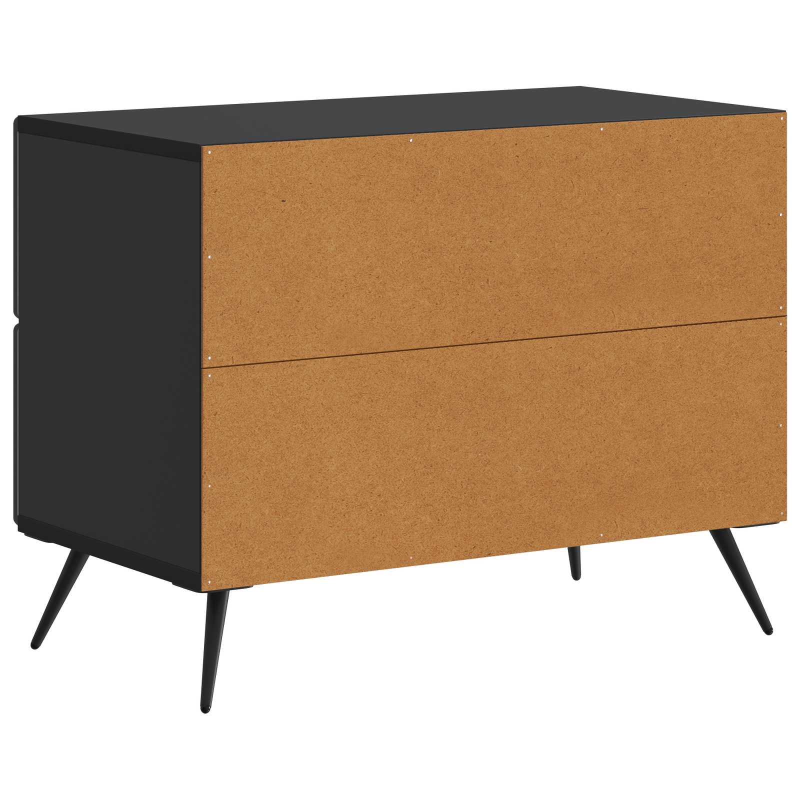 Armadio Da Notte Nero 62 X 34,5 X 47,5 Cm Legno Ingegnerizzato - Image 6