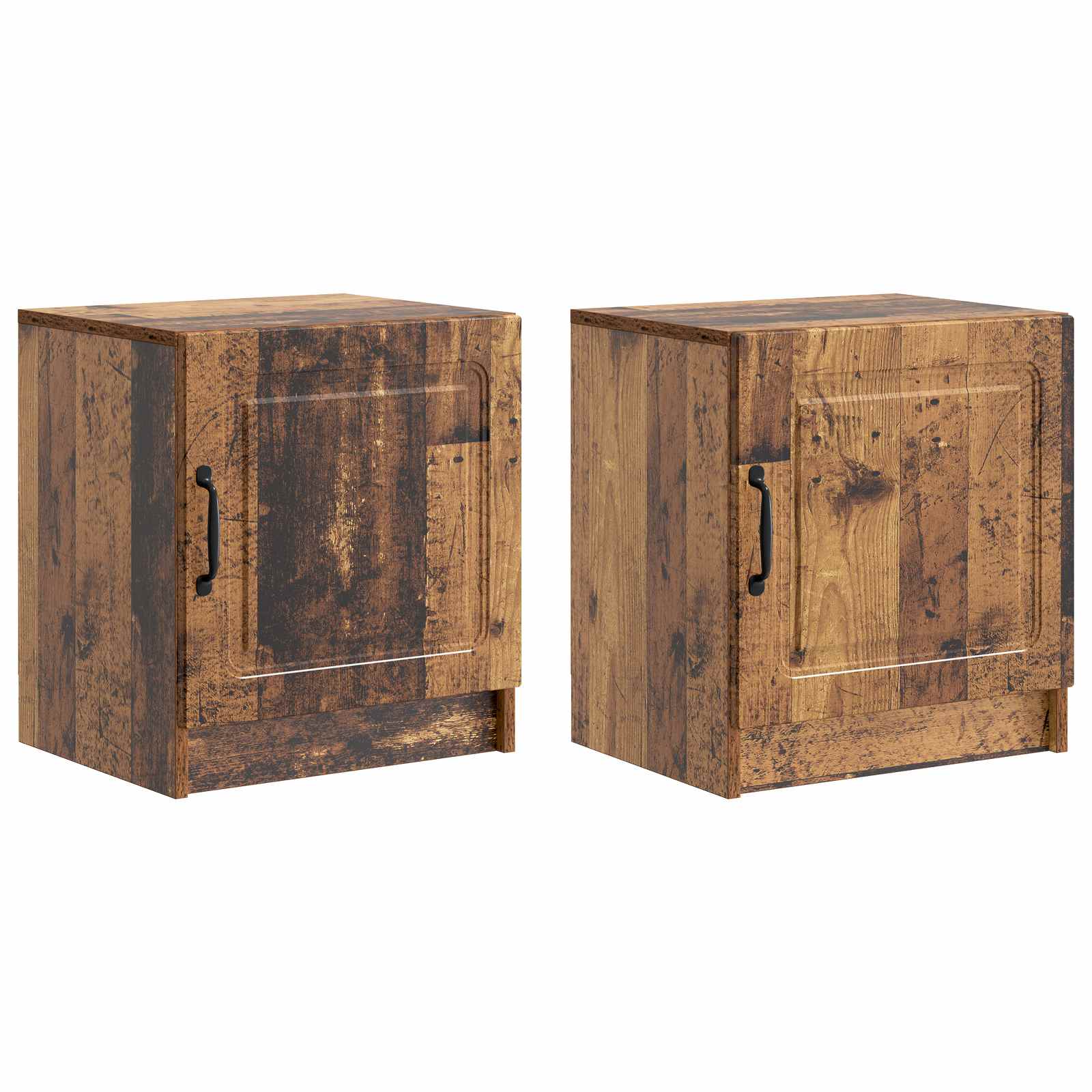 Armadio Da Notte 2 Pcs Legno Antico 43 X 34,5 X 47 cm