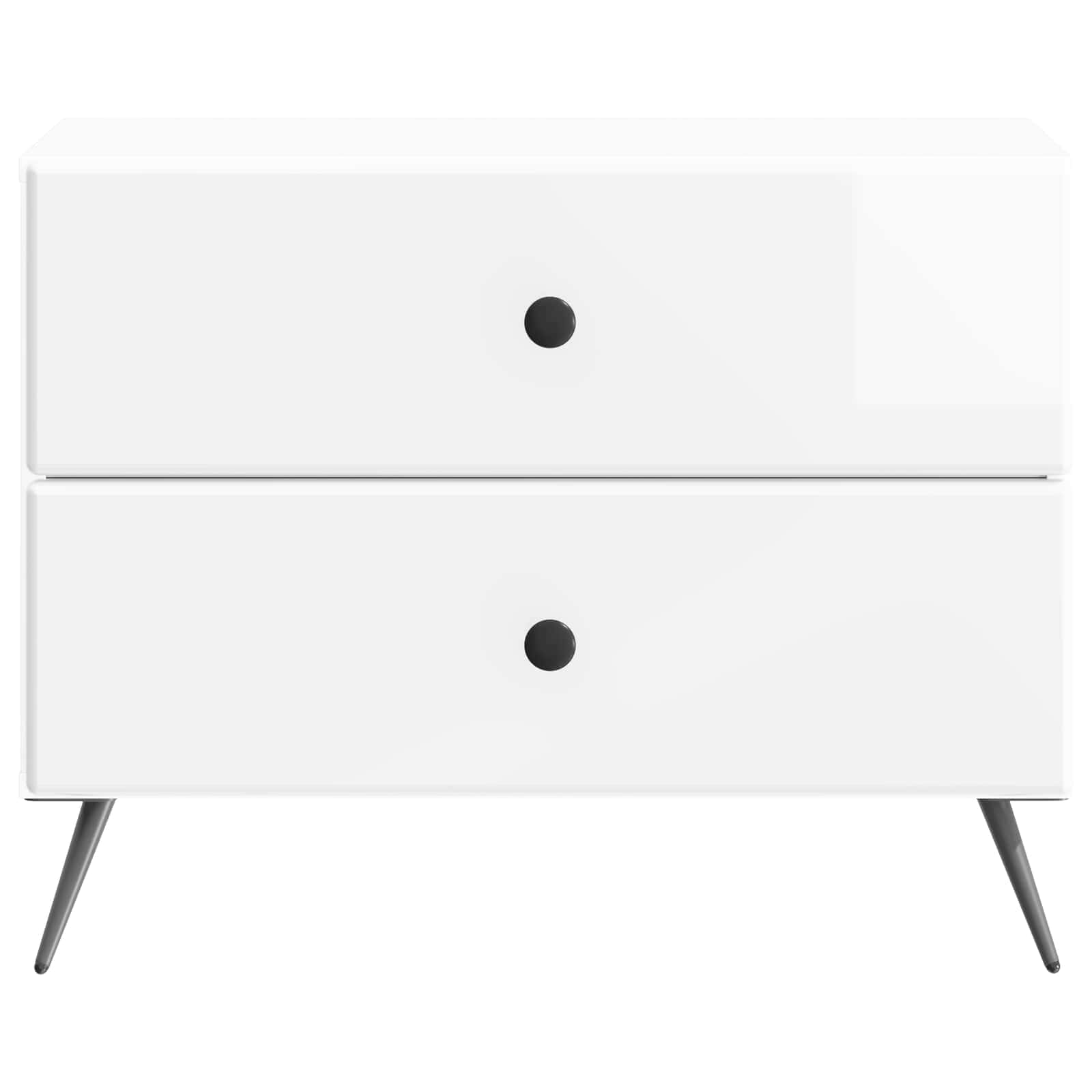 Armadio Da Notte Con Cassetto Bianco Lucido 62 X 34,5 X 47,5 cm - Image 4