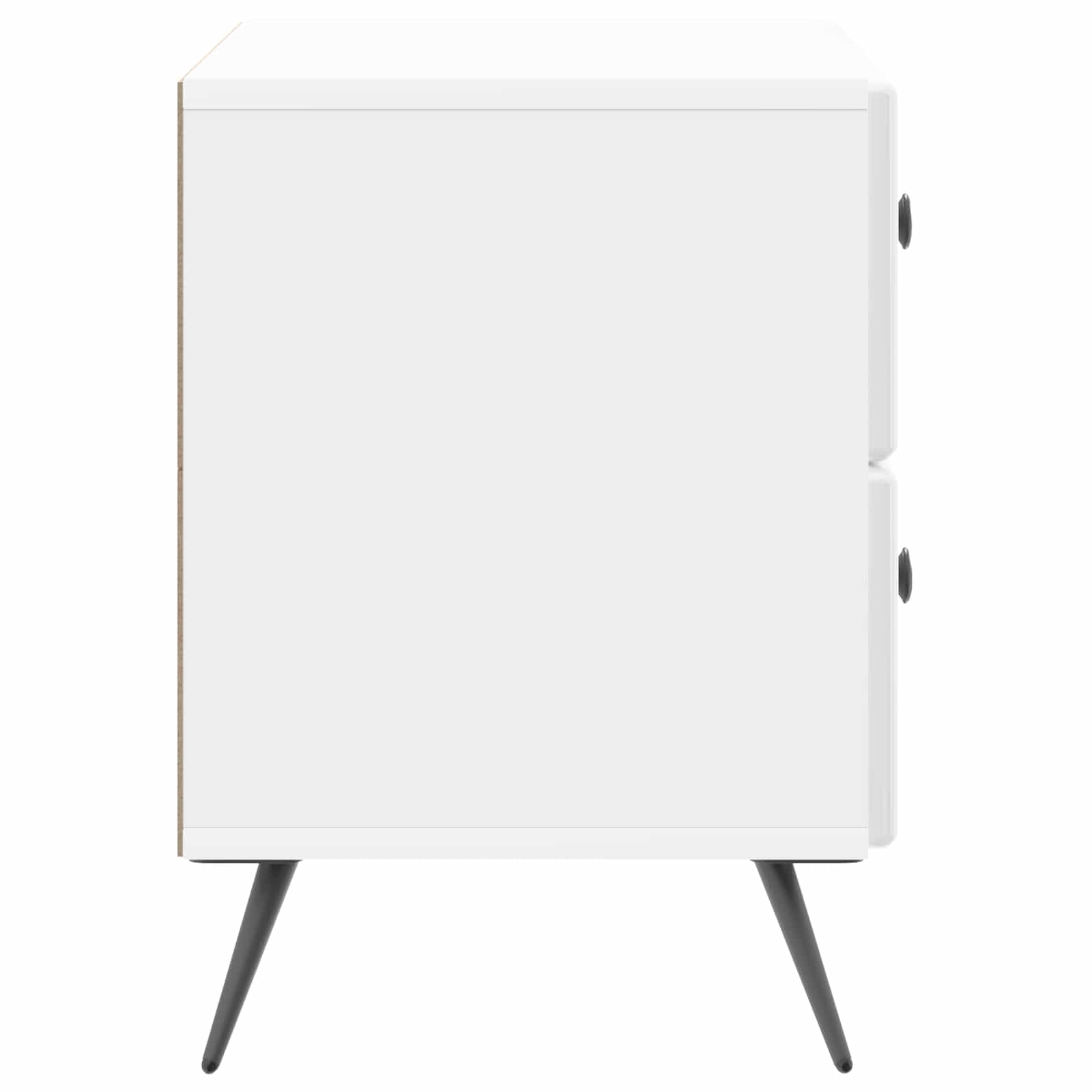 Armadio Da Notte Con Cassetto Bianco Lucido 62 X 34,5 X 47,5 cm - Image 5