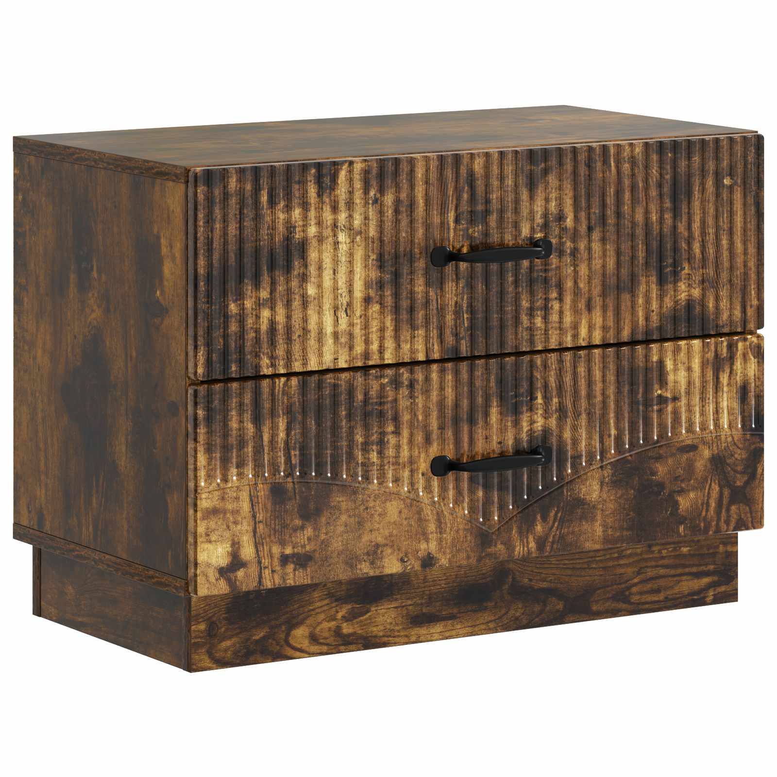 Armadio Da Notte Con Cassetto Rovere Fumo 62 X 34,5 X 44,5 cm