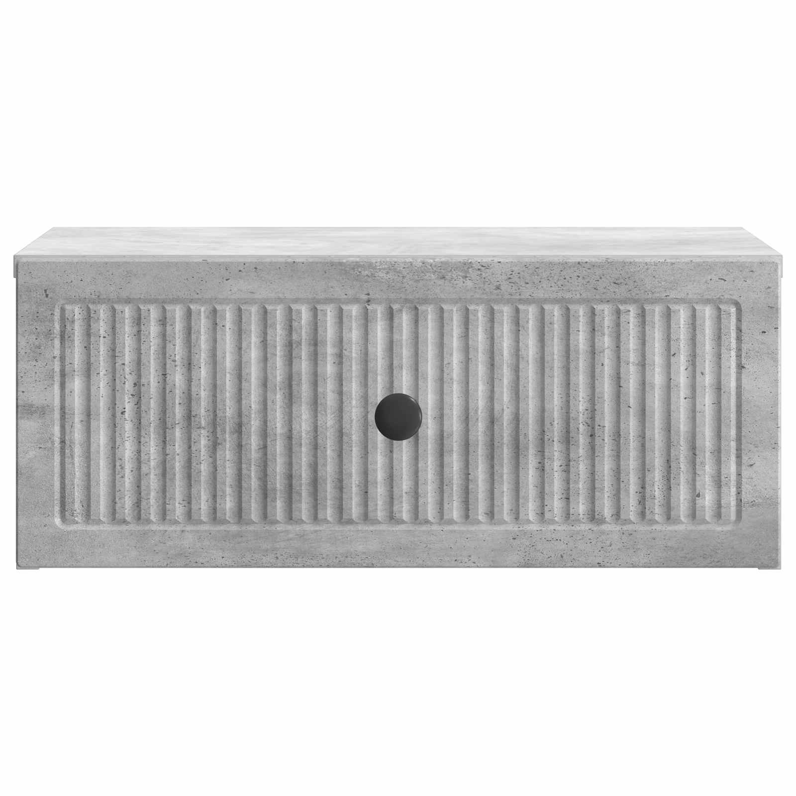 Armadio Da Notte Con Cassetto Grigio Cemento 49 X 34,5 X 20 cm - Image 4