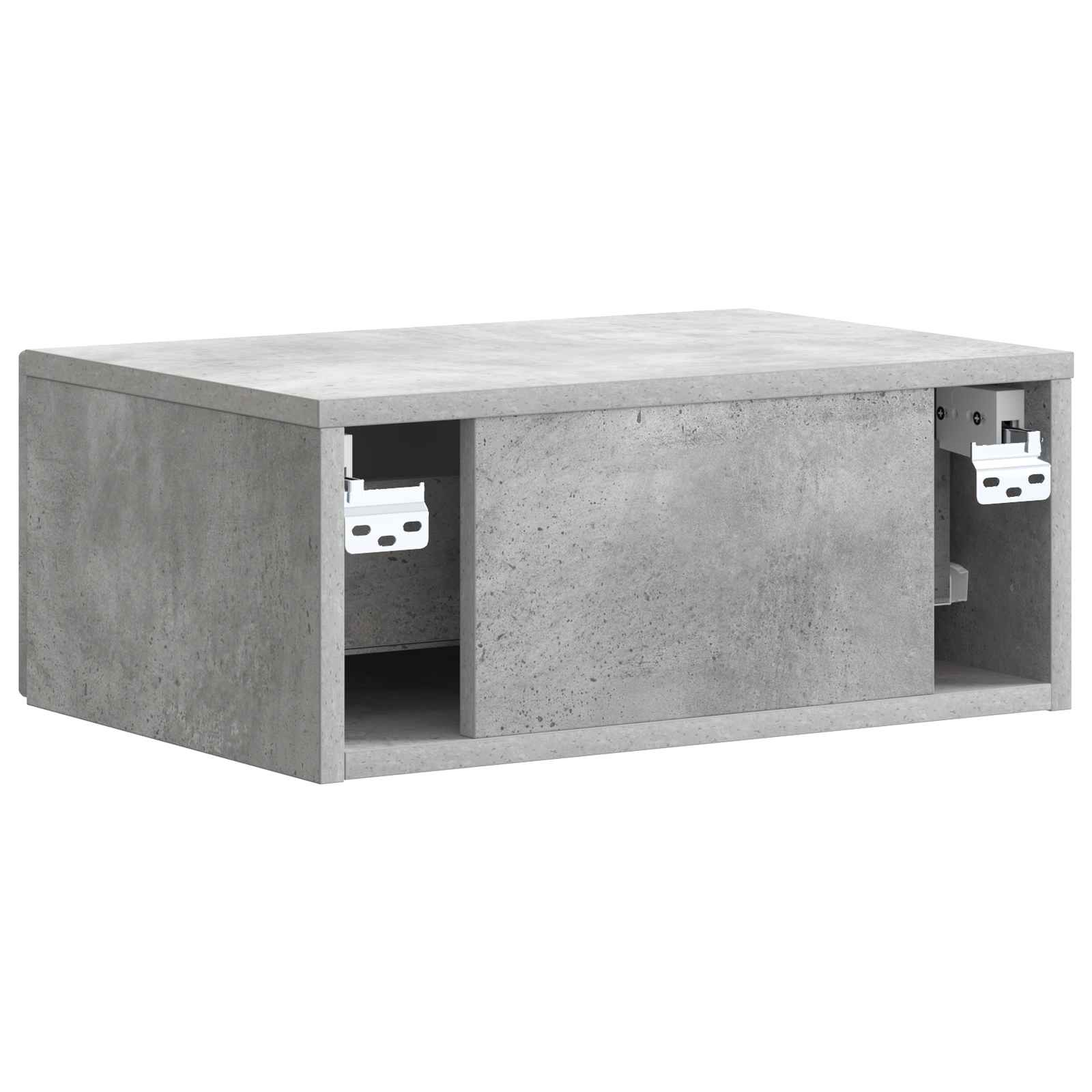 Armadio Da Notte Con Cassetto Grigio Cemento 49 X 34,5 X 20 cm - Image 6