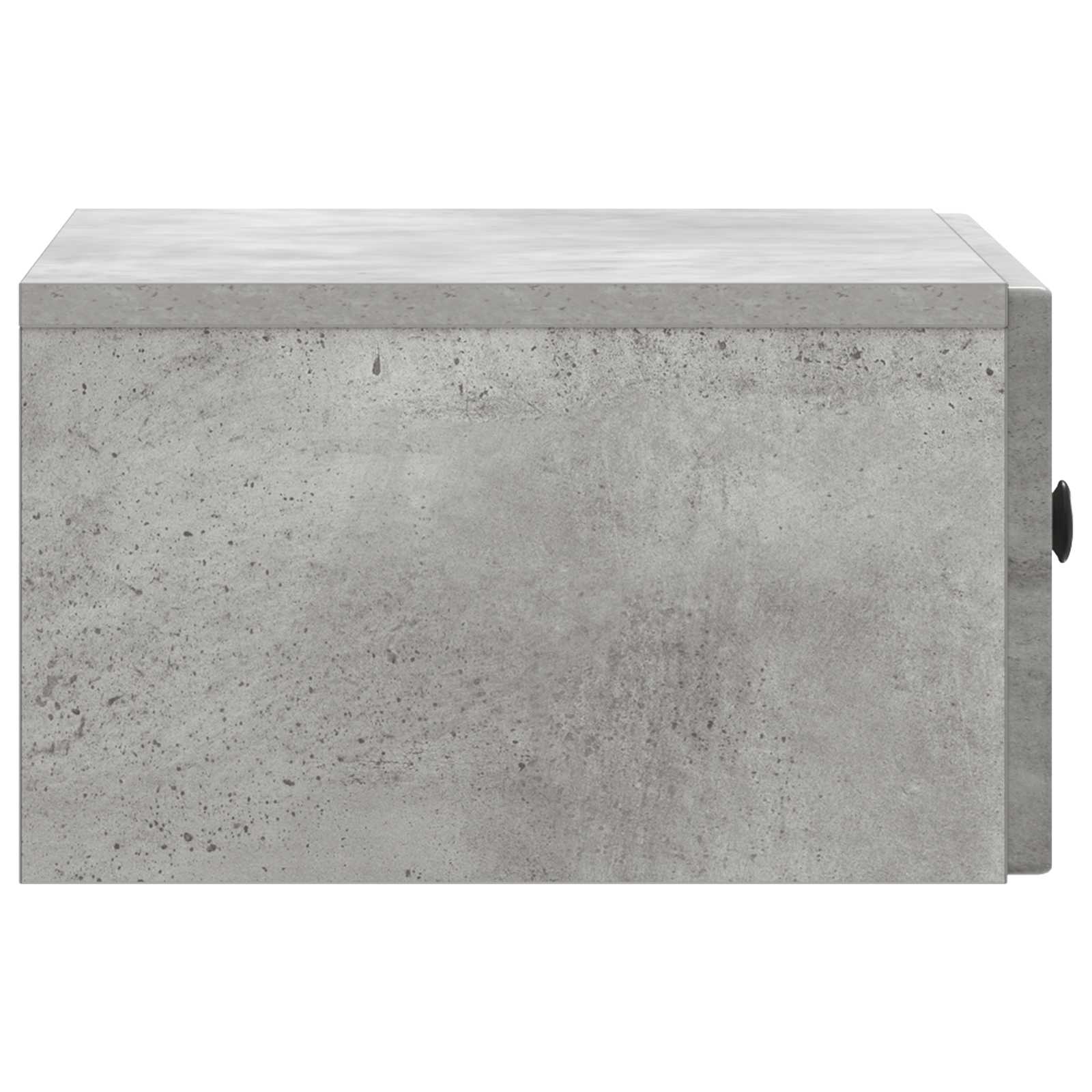 Armadio Da Notte Con Cassetto Grigio Cemento 49 X 34,5 X 20 cm - Image 5