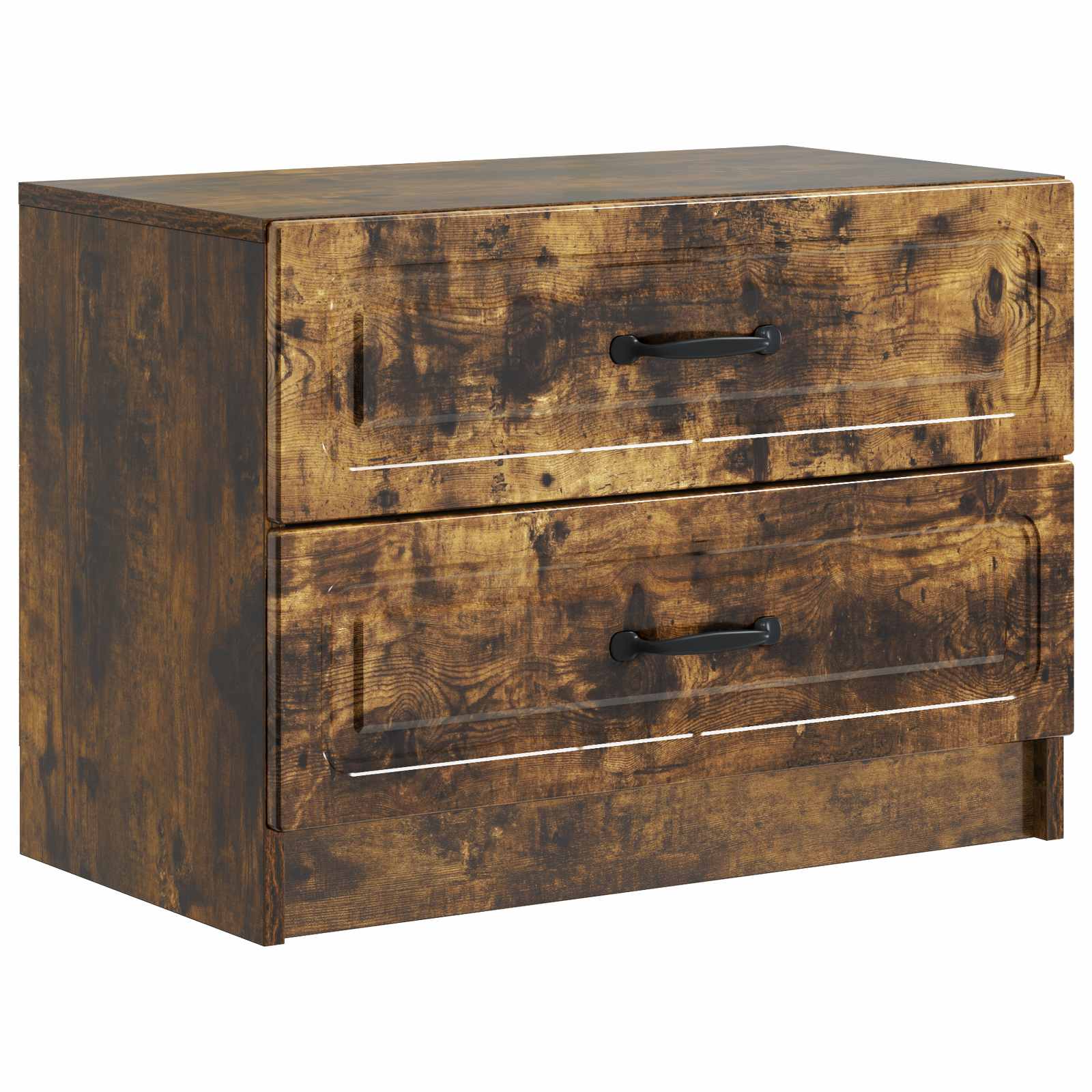 Armadio Da Notte Con Cassetto Rovere Fumo 62 X 34,5 X 44,5 cm