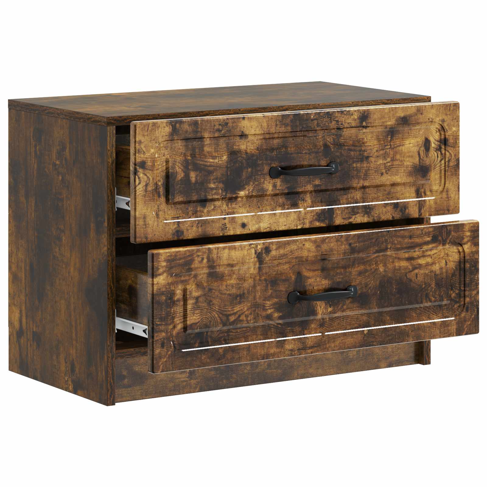 Armadio Da Notte Con Cassetto Rovere Fumo 62 X 34,5 X 44,5 cm - Image 3