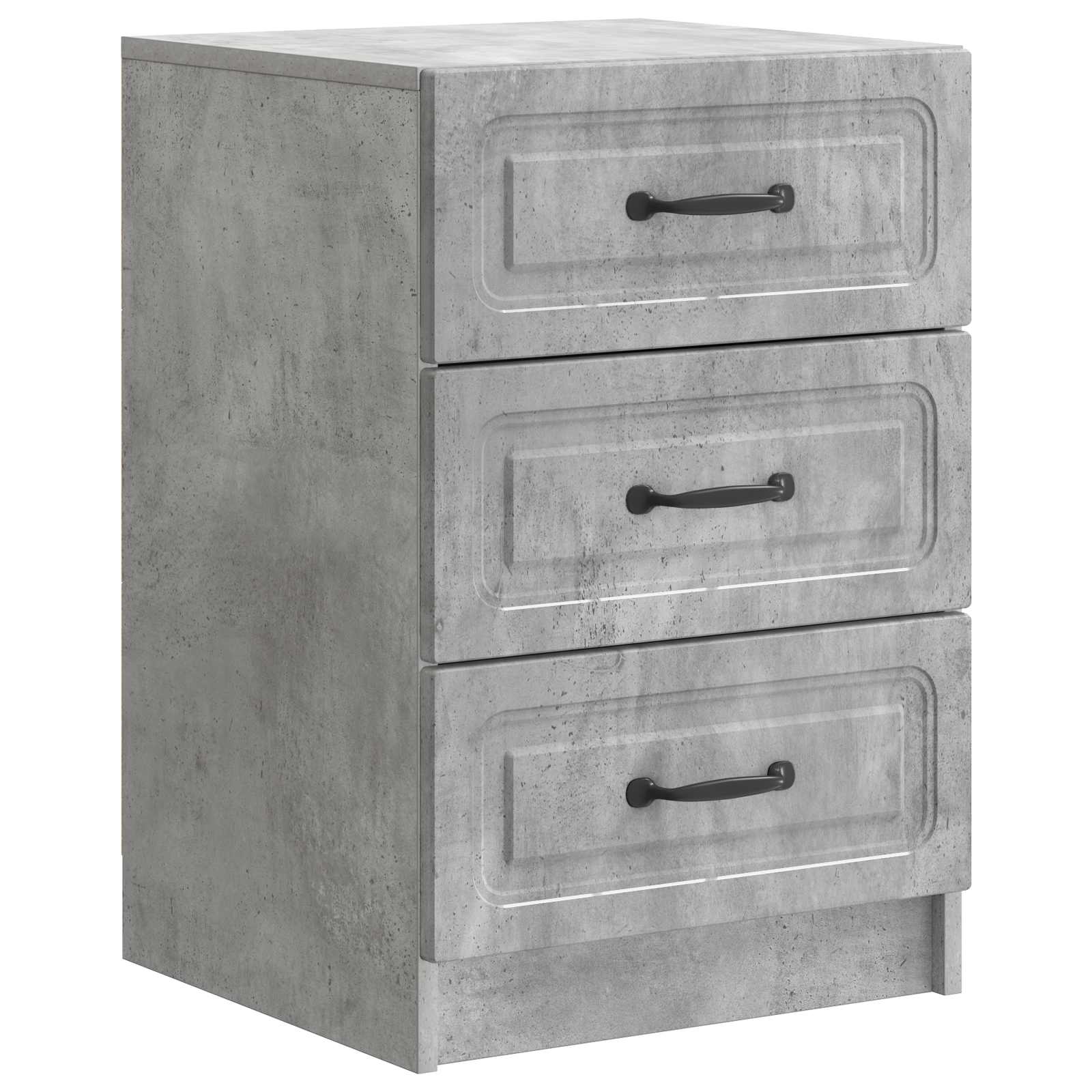 Armadio Da Notte Con Cassetto Grigio Cemento 43 X 41 X 63,5 cm