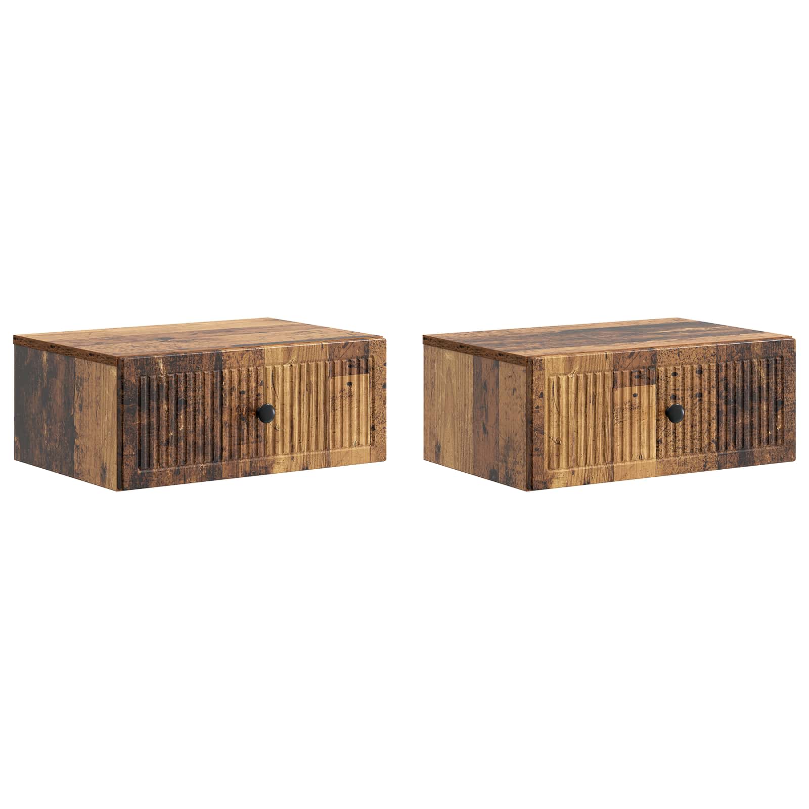 Armadio Da Notte 2 Pcs Legno Antico 49 X 34,5 X 20 cm