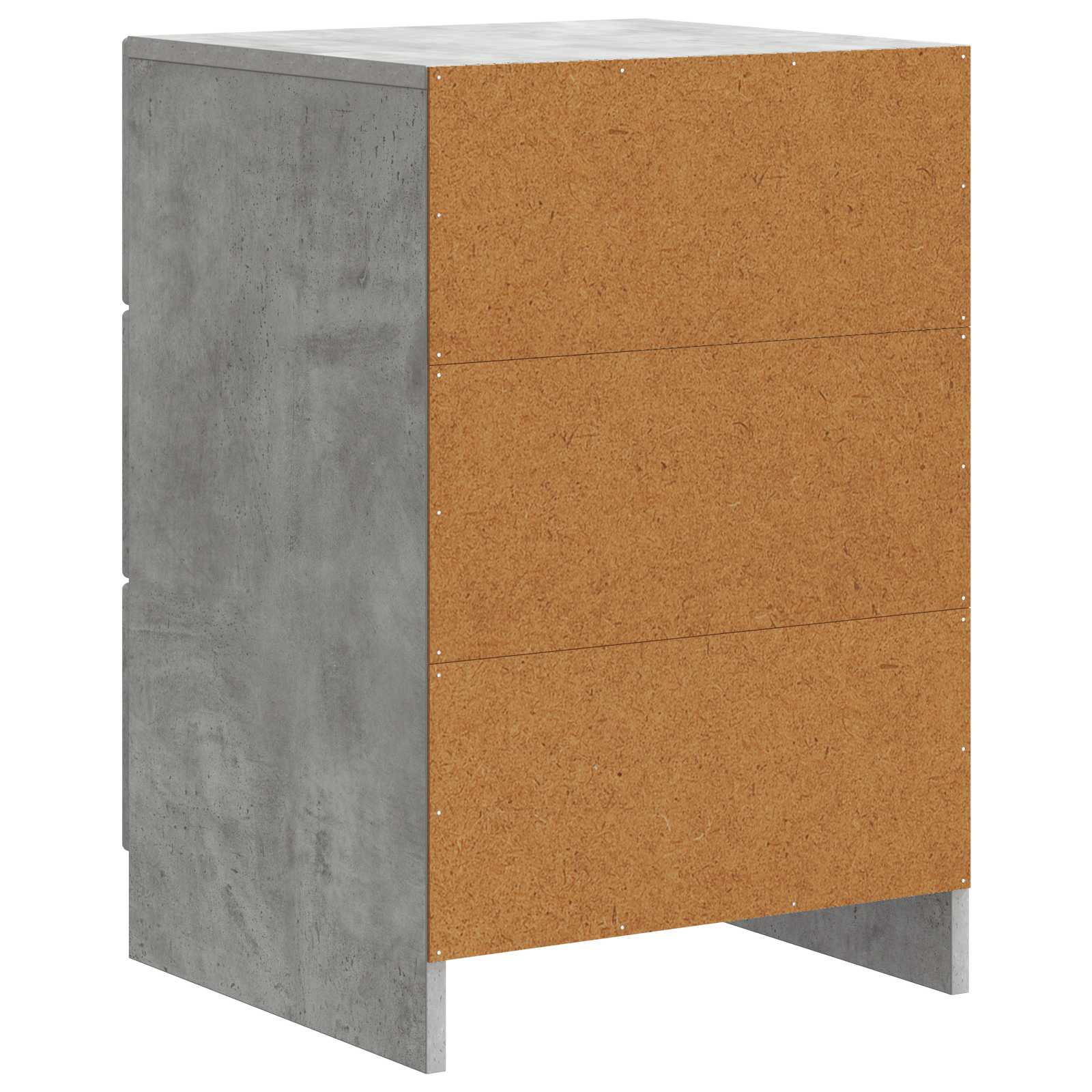 Armadio Da Notte Con Cassetto Grigio Cemento 43 X 41 X 63,5 cm - Image 6