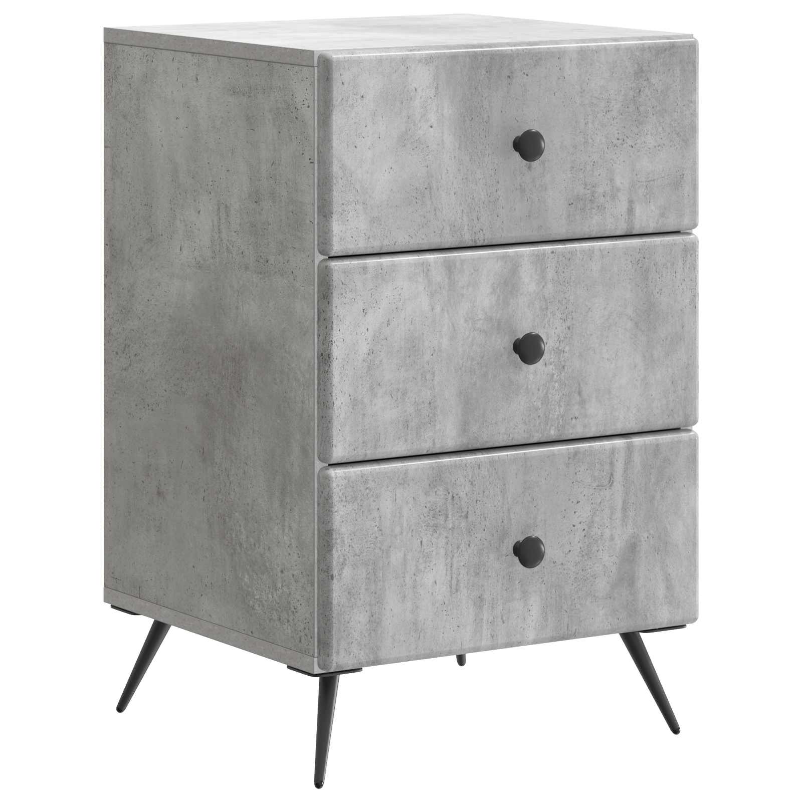 Armadio Da Notte Con Cassetto Grigio Cemento 43 X 41 X 66,5 cm