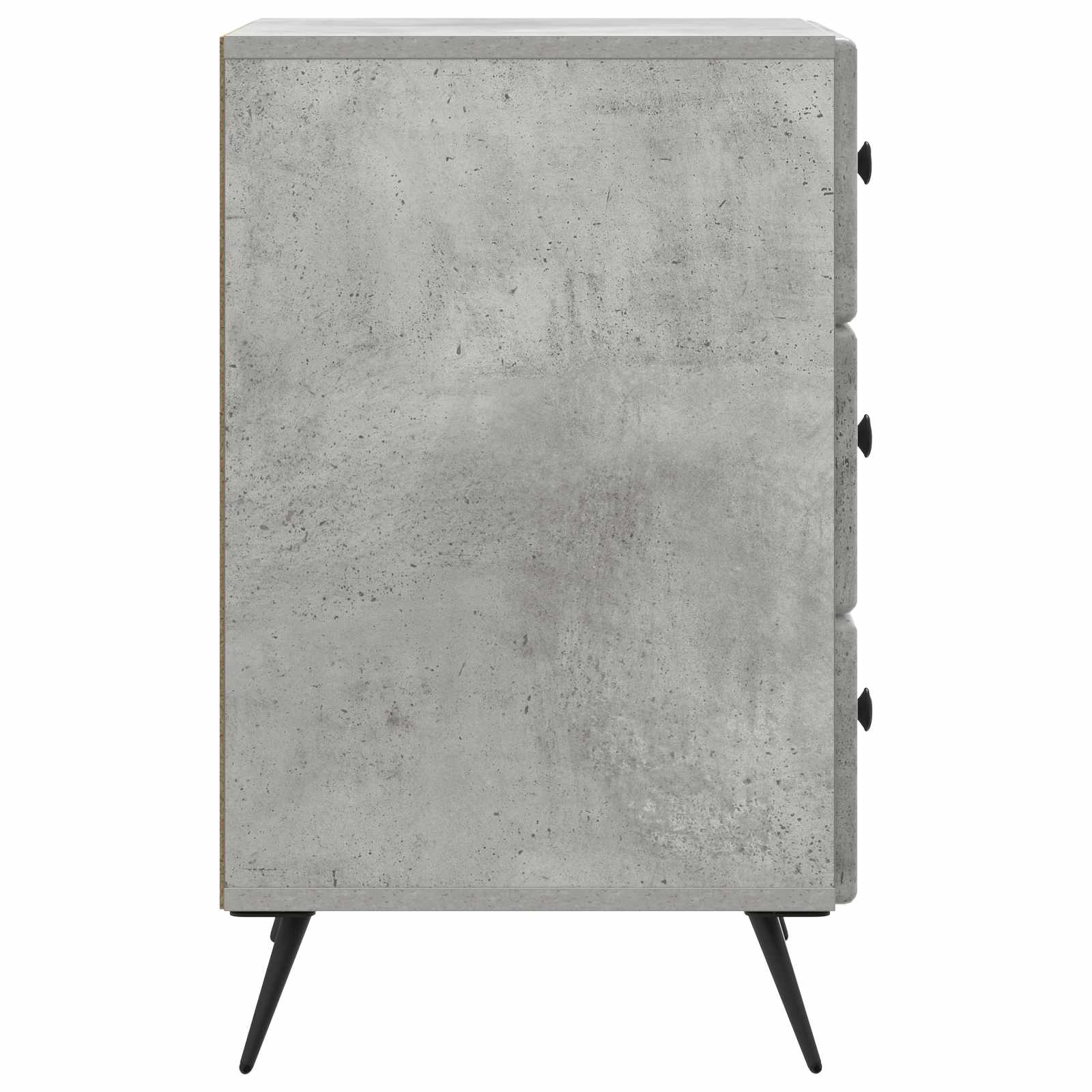 Armadio Da Notte Con Cassetto Grigio Cemento 43 X 41 X 66,5 cm - Image 5