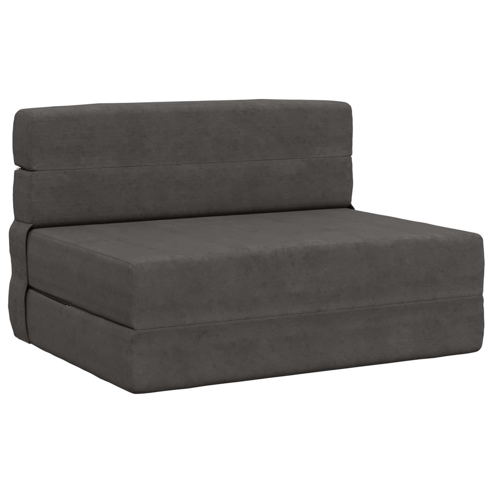 Divano Letto Pieghevole Grigio Scuro 190 X 70 X 15 cm