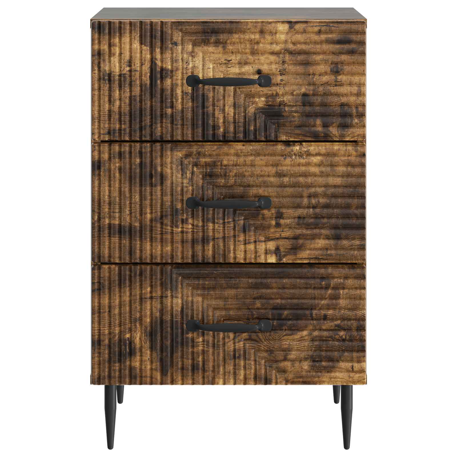 Armadio Da Notte Con Cassetto Rovere Fumo 43 X 41 X 66,5 cm - Image 4