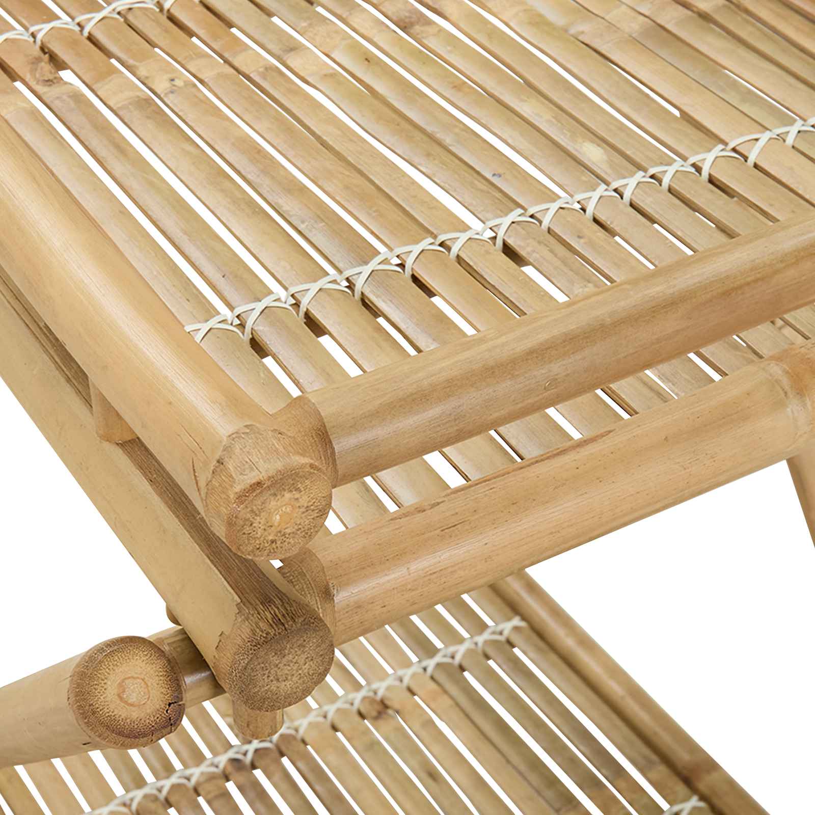 Carrello Per Tè Con Ruote Naturale 79 X 67.5 X 84 Cm Bambù - Image 6