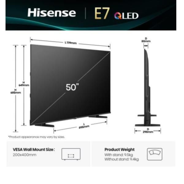 50 E79Q QLED 4K UHD SMART VIDAA