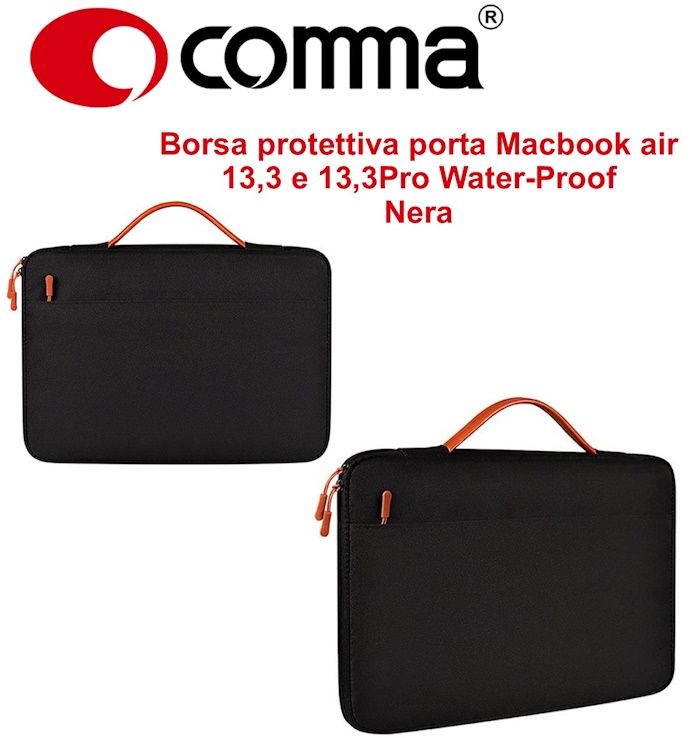 Borsa protettiva Macbook air 13,3 e 13,3Pro Water-Proof Nera