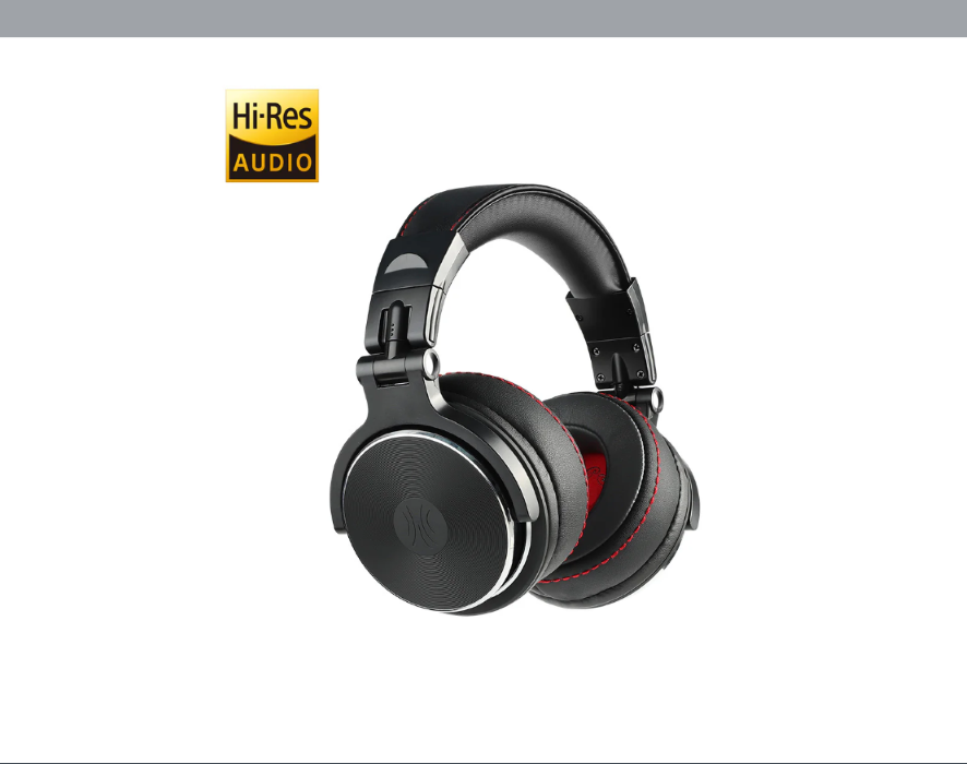 OneOdio Studio Pro 50 Hi-Res Cuffie DJ Cablate c/Microfono Black