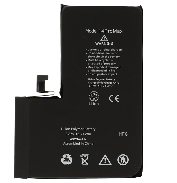IP 14 Pro Max Batteria Diagnostica 4323 mAh Nero S+