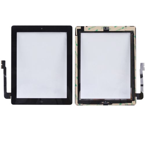 Vetro Touch Adesivi Pulsante per iPad 3 Nero AAA+