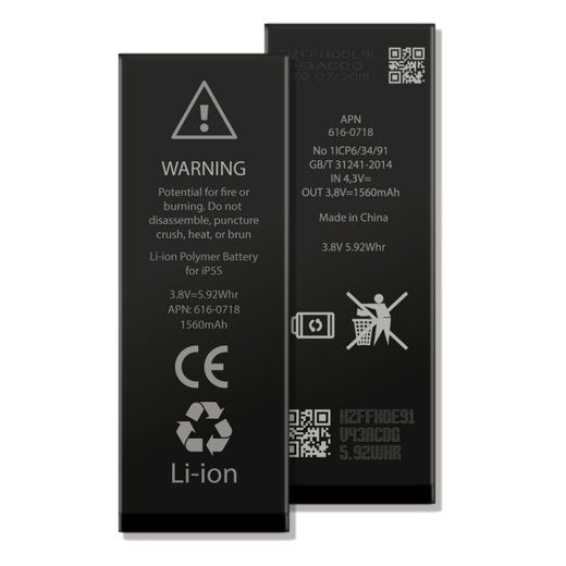 Batteria per iPhone 5S, 1560mAh