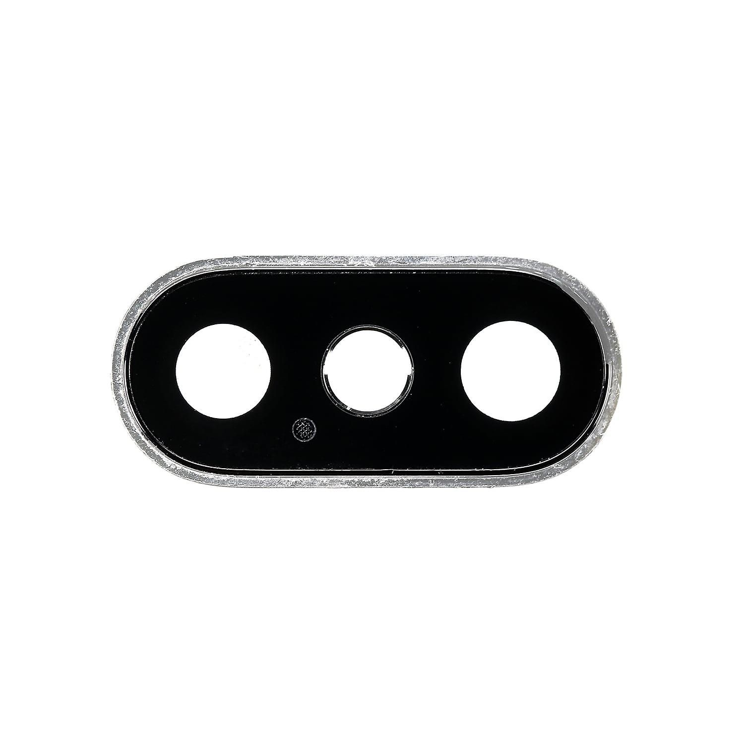 Cornice fotocamera posteriore e lente iPhone XS MAX Silver