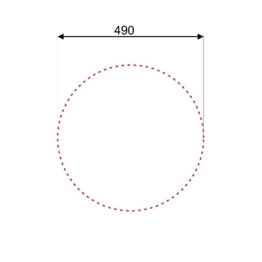 Lavello incasso SA02 monostampo diametro 51 cm. inox - Image 3
