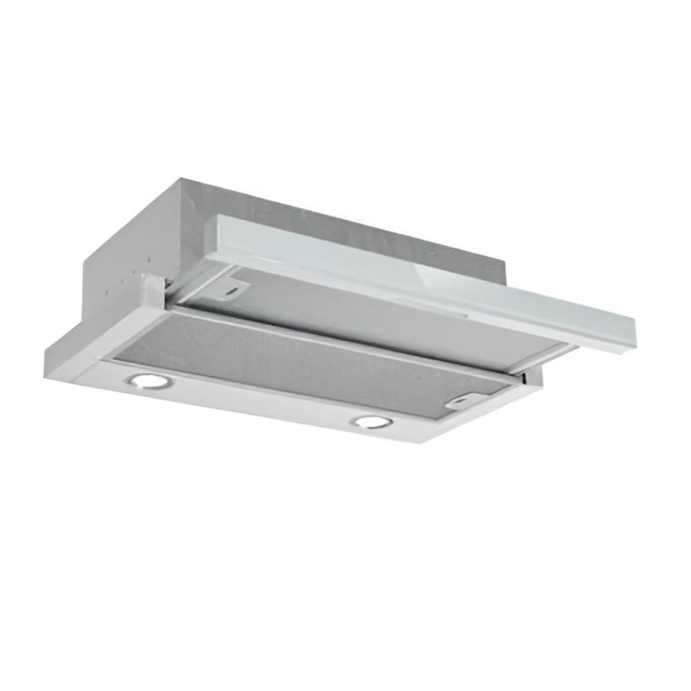 Cappa integrata sottopensile Tecnowind Slim 90 luce a led 3 livelli velocità verniciata grigio con frontalino inox