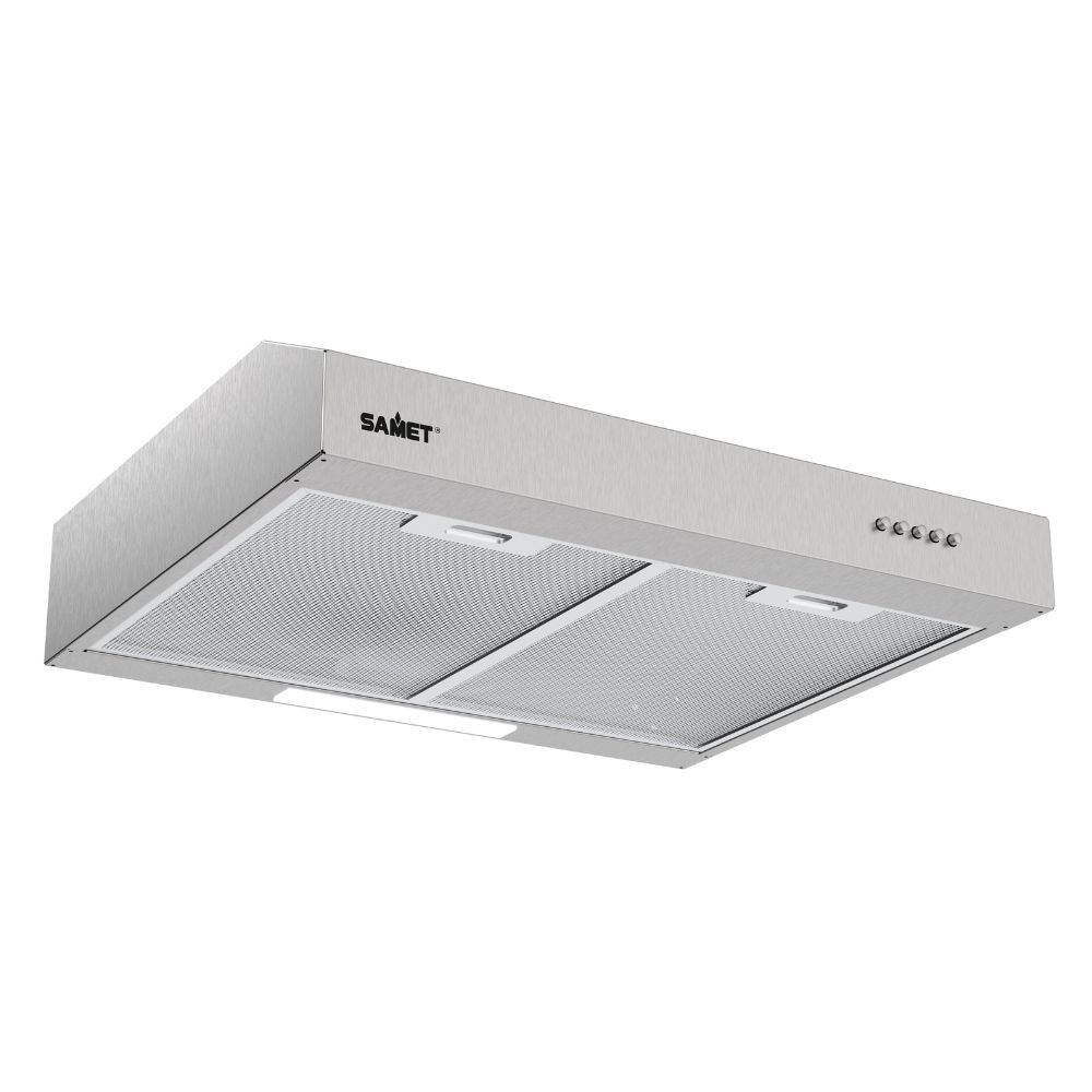 Gruppo cappa Samet sottopensile motore singolo 3 livelli Tornado6025 inox classe D