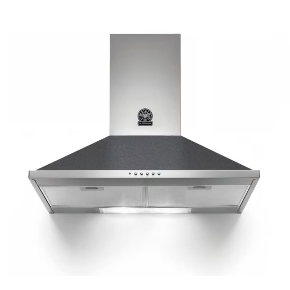 Cappa camino La Germania K80AMLND da 80 cm. 1 motore nero classe D