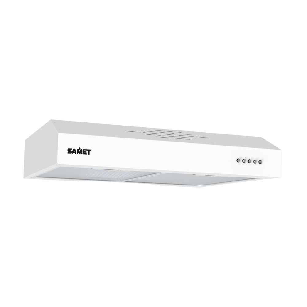 Gruppo cappa Samet sottopensile motore singolo 3 livelli Tornado6025 bianco classe D