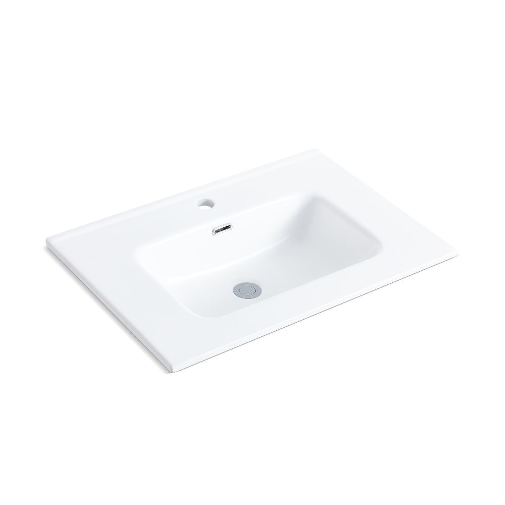 Lavabo consolle da appoggio LAV9070S in ceramica 1 vasca 71x46.5 cm. bianco lucido - Image 3