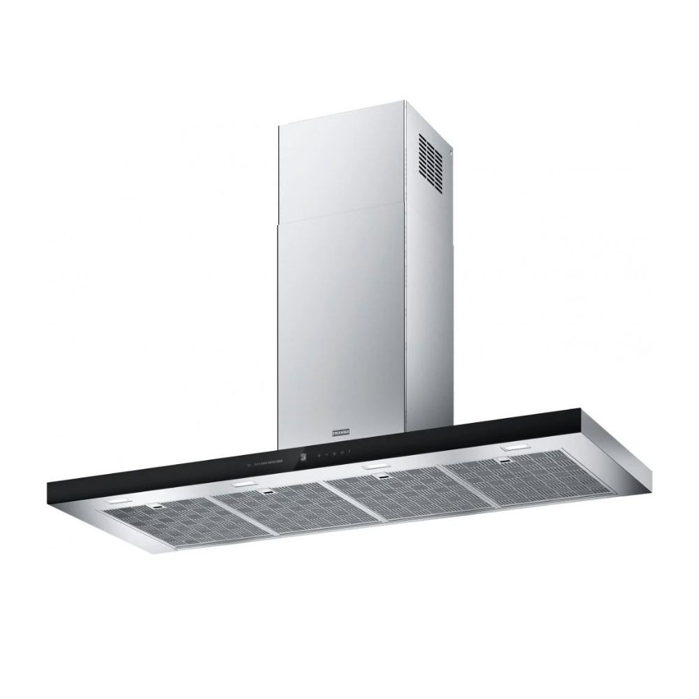 Cappa Franke da parete FTLN 120 cm inox e vetro nero classe A+
