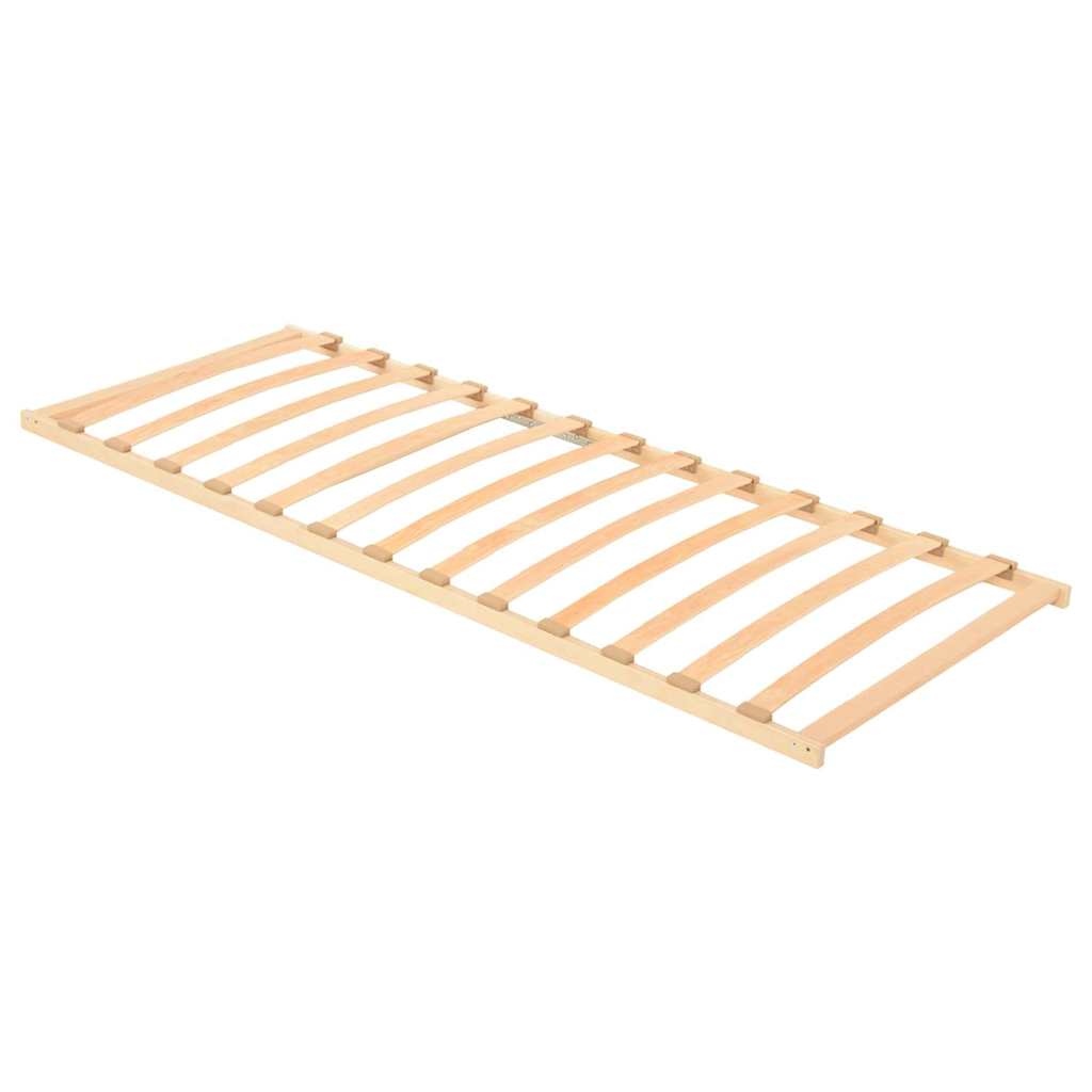 Base A Doghe Marrone 70 X 190 Cm Legno Massello Di Faggio