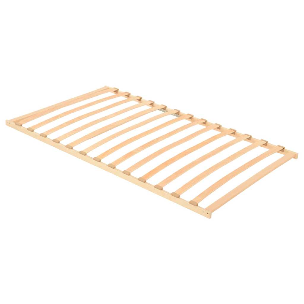 Base A Doghe Marrone 120 X 190 Cm Legno Massello Di Faggio