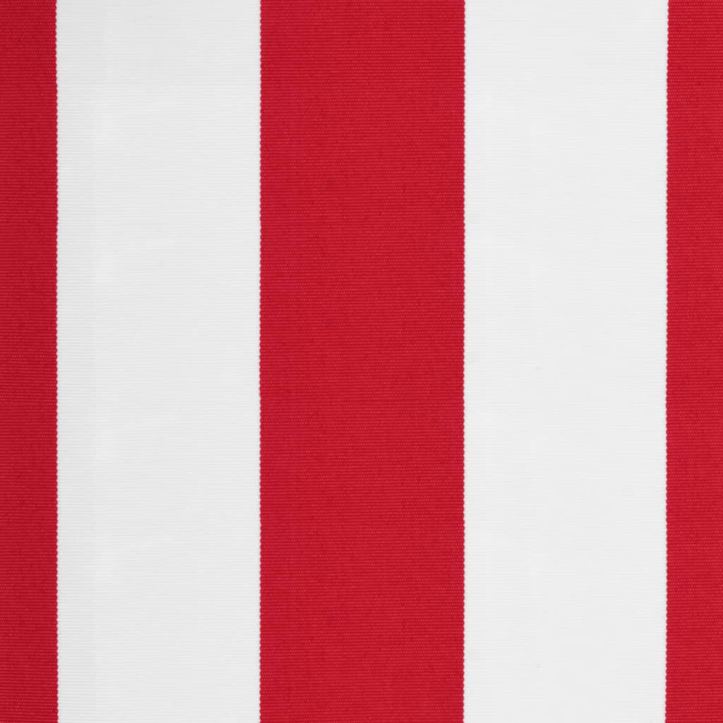 Tessuto Ricambio Per Mantovana Da Tenda Righe Rosse Bianche 5 M - Image 4