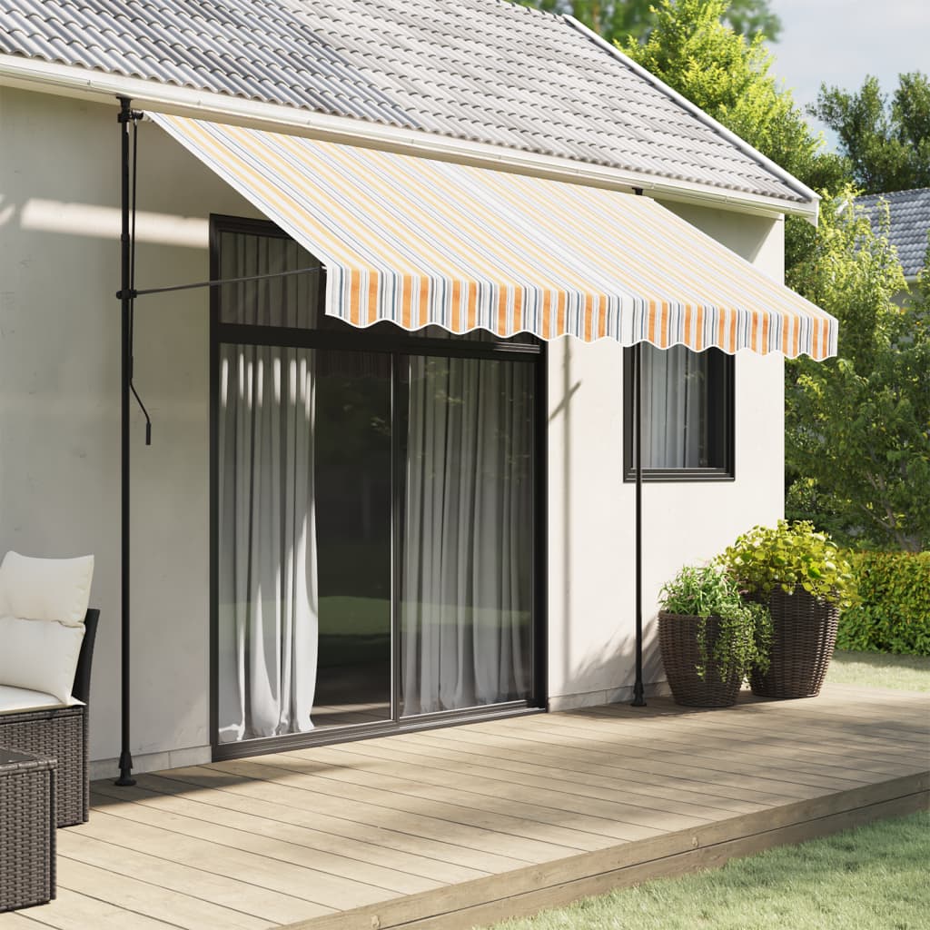 Tessuto Di Ricambio Per Mantovana Tenda Strisce Multicolore 3 M